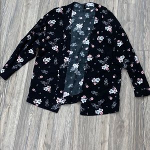 Divided floral cardigan